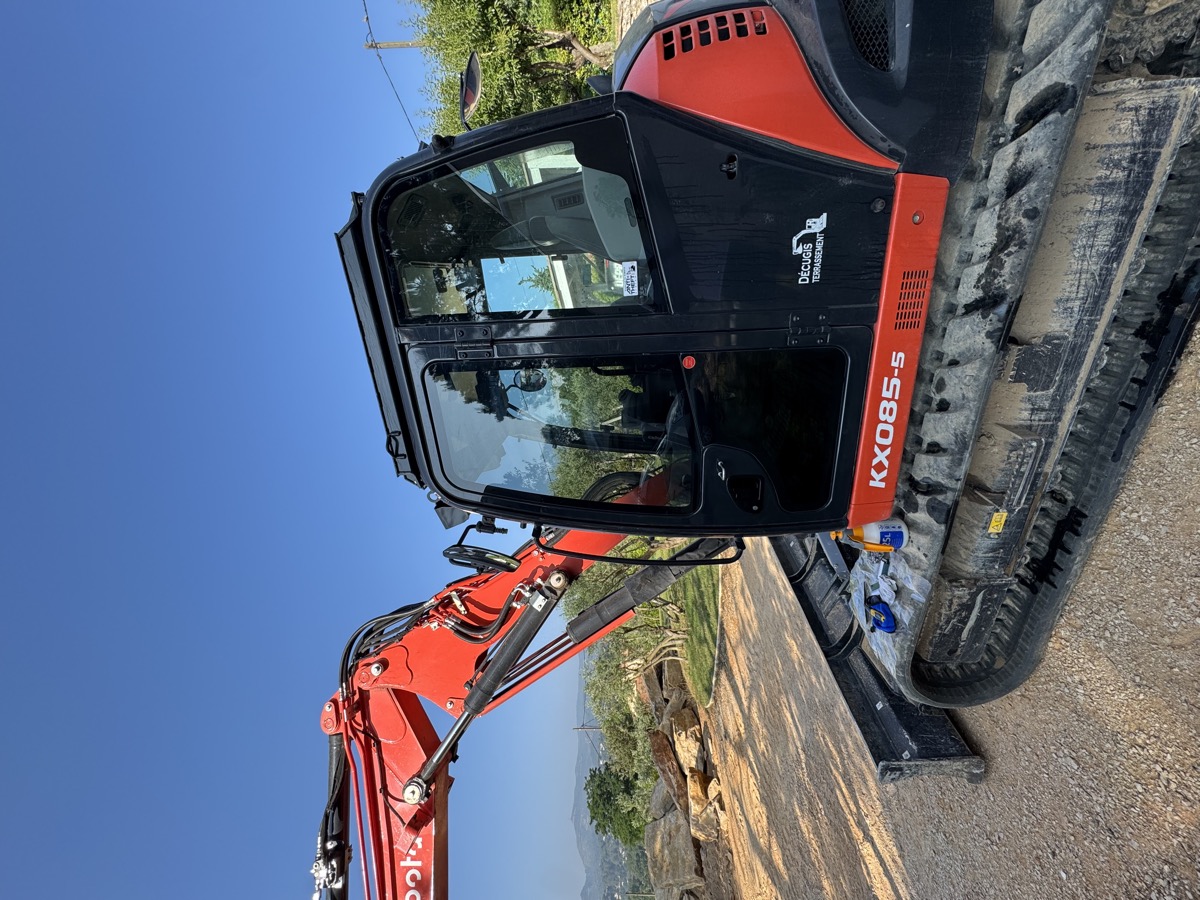 Film solaire sur cabine d'engin de chantier — Teintée + PACA